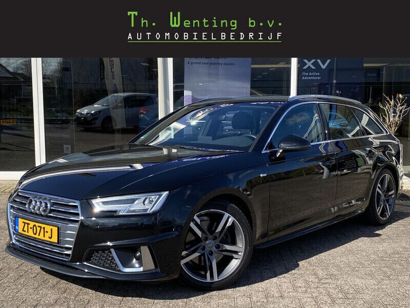 Zwart Gebruikt 2019 Audi A4 S-Line Stationwagen | € 23.945 (Eerlijke prijs) - Afbeelding 1/4