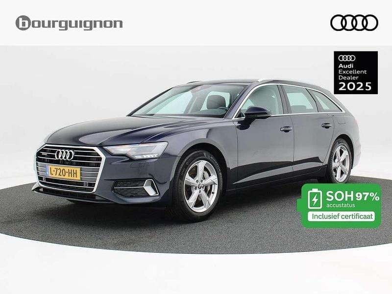 Blauw (metallic) Occasion 2021 Audi A6 Comfort Stationwagen | € 32.850 (Super prijs) - Afbeelding 1/4