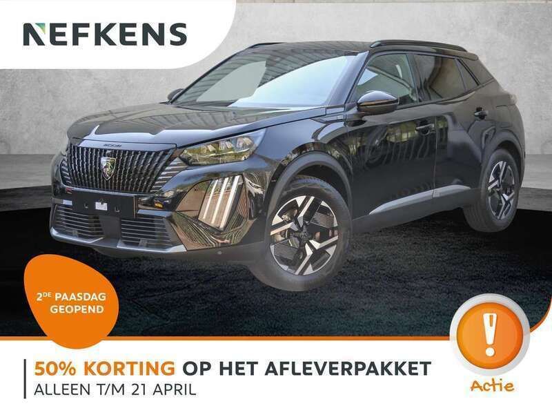 Zwart Nieuw 2025 Peugeot e-2008 Avantage SUV | € 42.421 (Eerlijke prijs) - Afbeelding 1/4