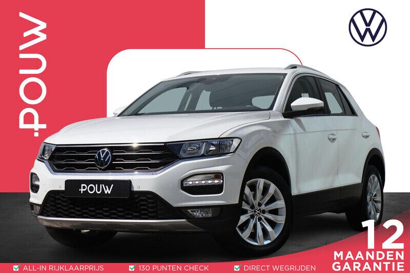 Wit Gebruikt 2021 VW T-Roc Style SUV | € 20.800 (Eerlijke prijs) - Afbeelding 1/4