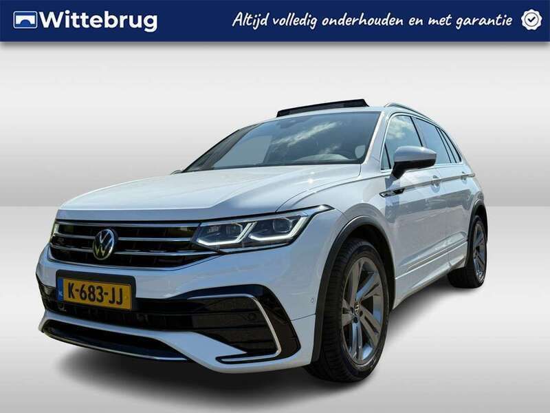 Wit Gebruikt 2021 VW Tiguan R-line SUV | € 38.950 (Eerlijke prijs) - Afbeelding 1/2