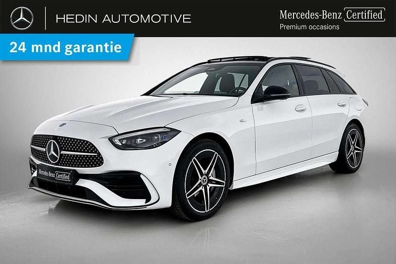 Wit Gebruikt 2025 Mercedes C300e AMG line Stationwagen | € 55.900 (Eerlijke prijs) - Afbeelding 1/4