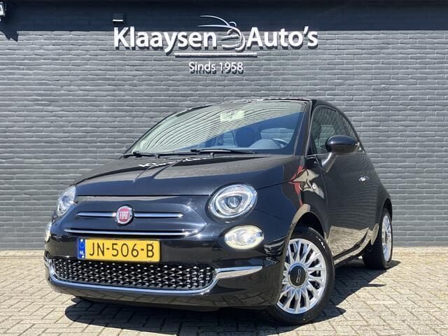 Zwart Gebruikt 2016 Fiat 500 Lounge Hatchback | € 8.950 (Eerlijke prijs) - Afbeelding 1/4