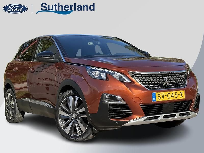 Bruin Gebruikt 2018 Peugeot 3008 GT-line SUV | € 17.795 (Eerlijke prijs) - Afbeelding 1/4
