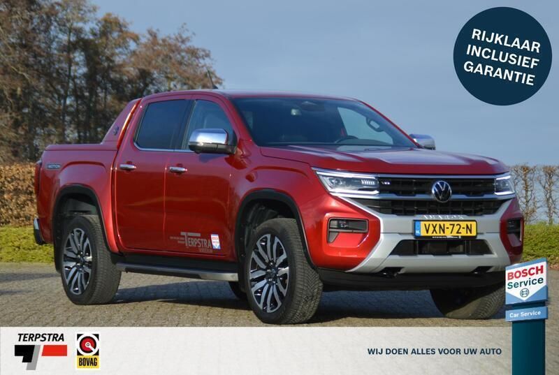 Rood Gebruikt 2023 VW Amarok Aventura Pickup | € 49.990 (Eerlijke prijs) - Afbeelding 1/4