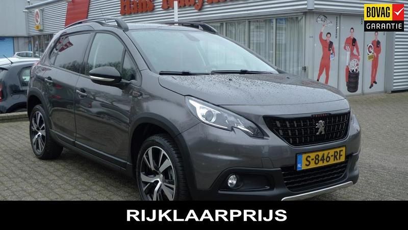 Grijs Gebruikt 2019 Peugeot 2008 GT-line SUV | € 22.800 - Afbeelding 1/3