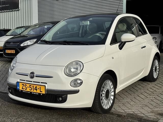 Wit Gebruikt 2012 Fiat 500 Lounge Hatchback | € 4.990 (Goede deal) - Afbeelding 1/4