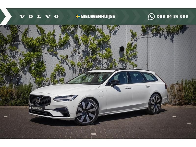 Wit, metallic lak Gebruikt 2024 Volvo V90 Ultra Stationwagen | € 46.899 (Super prijs) - Afbeelding 1/4