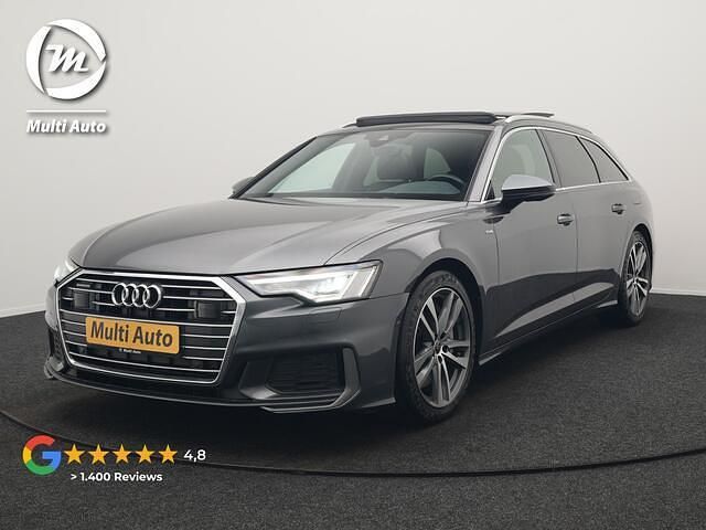 Grijs Occasion 2021 Audi A6 S-Line Stationwagen | € 36.440 (Super prijs) - Afbeelding 1/3