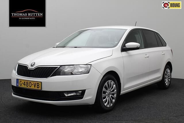 Wit Gebruikt 2018 Skoda Rapid Clever Hatchback | € 8.950 (Goede deal) - Afbeelding 1/4