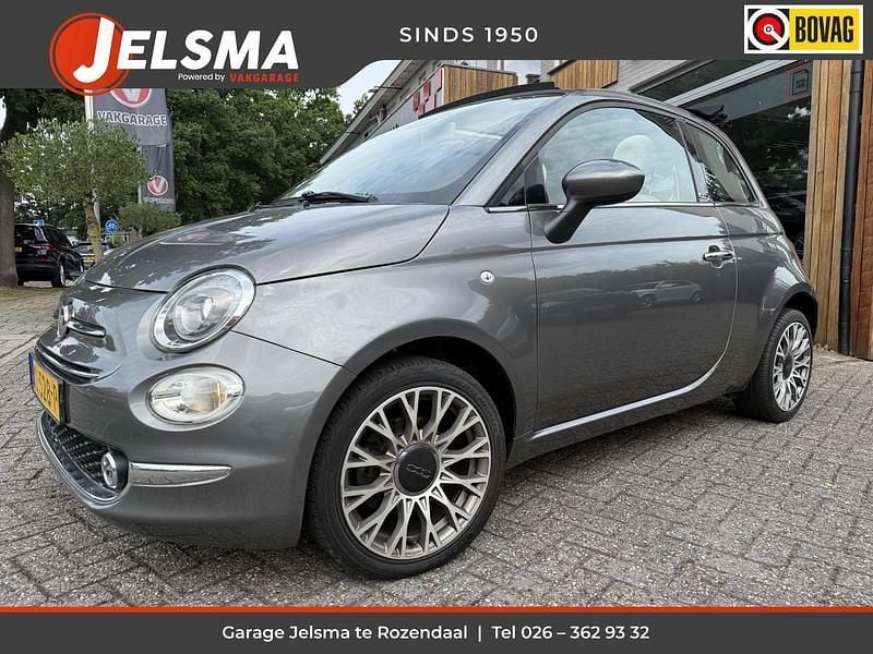 Grijs Gebruikt 2019 Fiat 500C Lounge Cabriolet | € 12.500 (Eerlijke prijs) - Afbeelding 1/4