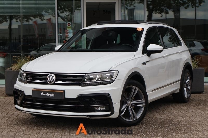 Wit Gebruikt 2019 VW Tiguan R-line SUV | € 23.500 (Eerlijke prijs) - Afbeelding 1/4