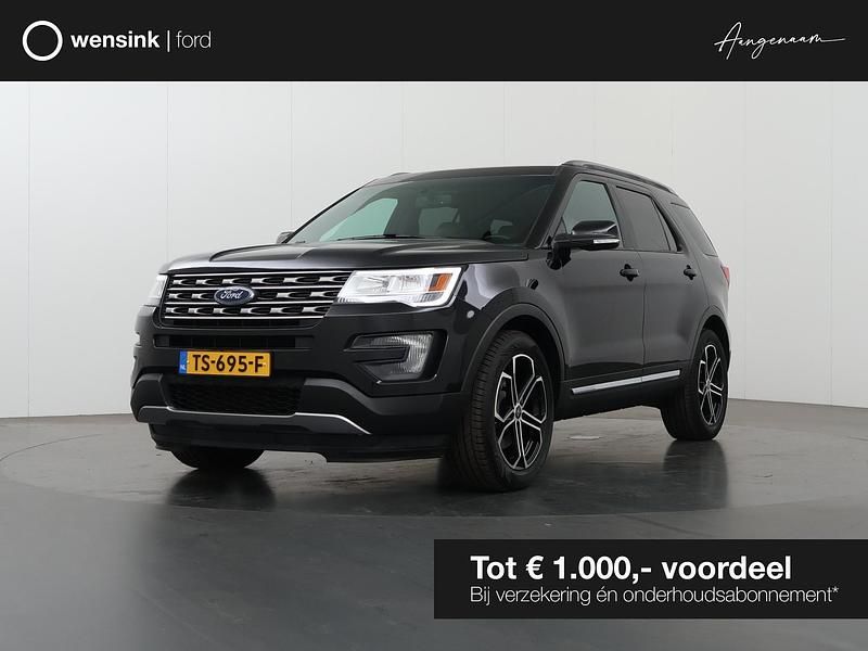 Zwart Gebruikt 2018 Ford Explorer XLT SUV | € 34.935 - Afbeelding 1/4