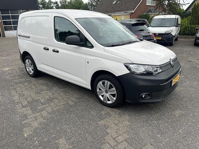 Wit (mat) Gebruikt 2021 VW Caddy Comfortline MPV | € 11.950 (Super prijs) - Afbeelding 1/4