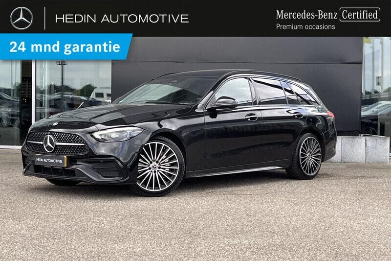 Zwart Gebruikt 2023 Mercedes C200 AMG line Stationwagen | € 45.750 (Iets duurder) - Afbeelding 1/4