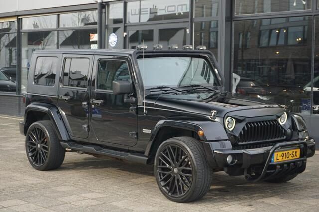 Zwart Gebruikt 2008 Jeep Wrangler Unlimited SUV | € 26.980 (Iets duurder) - Afbeelding 1/4