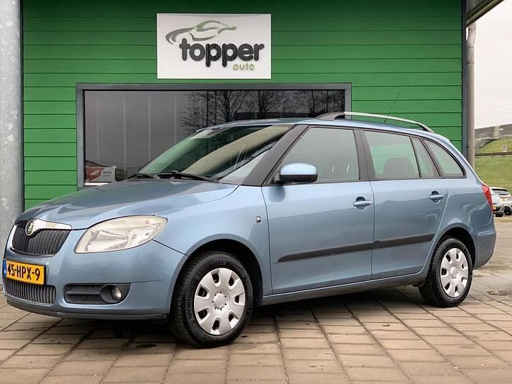 Occasion Skoda Fabia Ambiente 86 PK (63 kW) 2009 Blauw Stationwagen