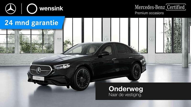 Zwart, metallic lak Gebruikt 2024 Mercedes E300 AMG line Sedan | € 62.850 (Eerlijke prijs) - Afbeelding 1/4