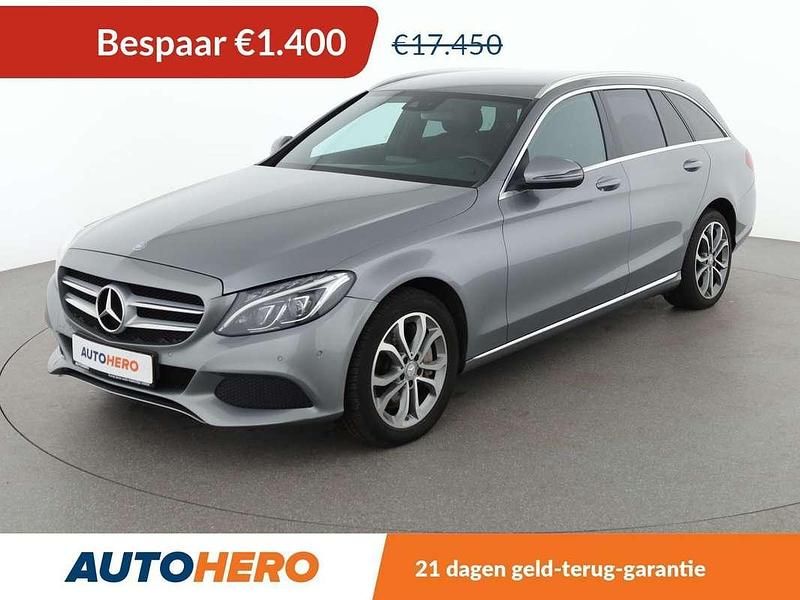 Grijs Occasion 2015 Mercedes C350e Avantgarde Stationwagen | € 16.249 (Eerlijke prijs) - Afbeelding 1/3