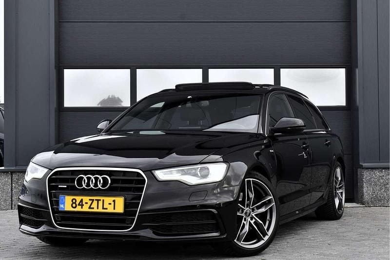 Zwart Occasion 2013 Audi A6 S-Line Stationwagen | € 14.950 (Iets duurder) - Afbeelding 1/4