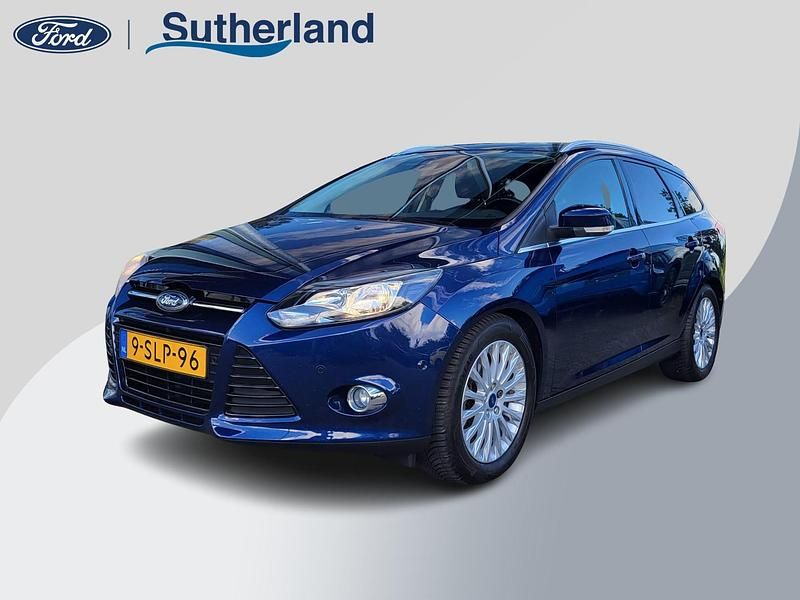 Blauw Gebruikt 2013 Ford Focus Titanium Stationwagen | € 9.450 (Eerlijke prijs) - Afbeelding 1/4