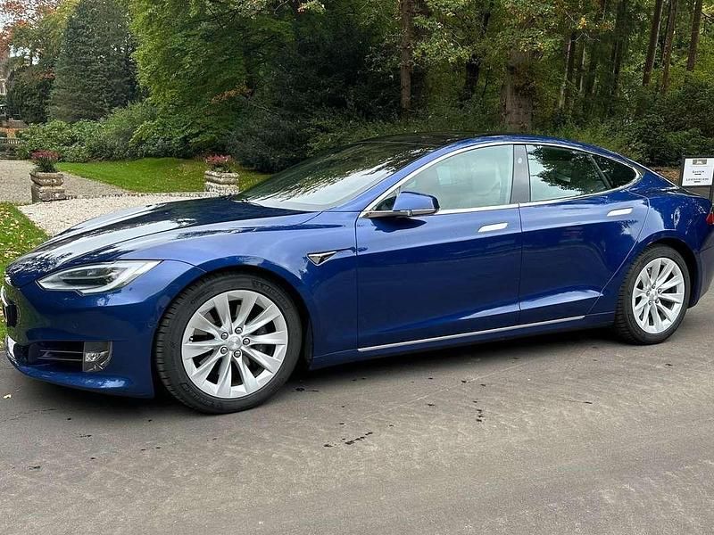 Blauw Gebruikt 2019 Tesla Model S Long Range AWD Hatchback | € 32.750 - Afbeelding 1/4