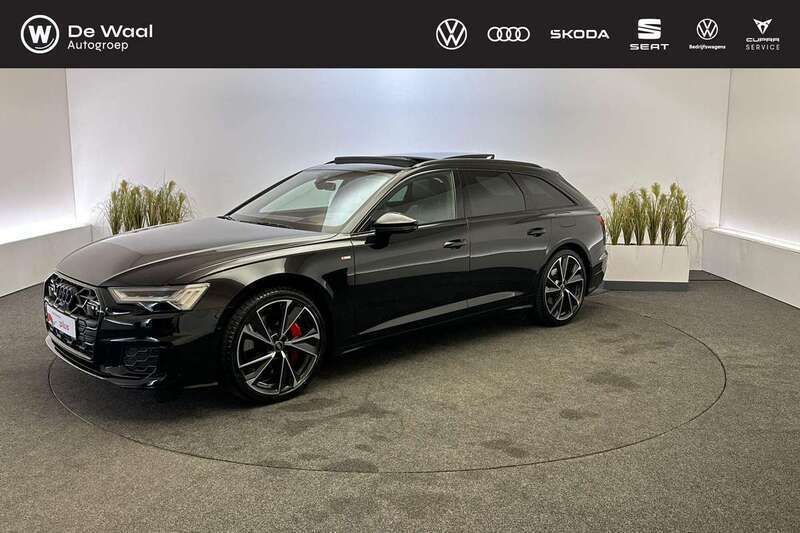 Zwart, metallic lak Gebruikt 2024 Audi A6 S-Line Stationwagen | € 68.900 - Afbeelding 1/3