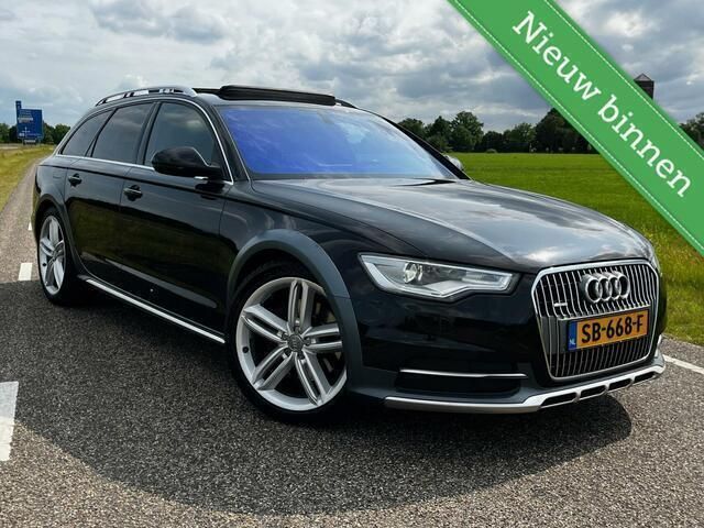 Zwart Gebruikt 2014 Audi A6 Allroad Premium Stationwagen | € 18.940 - Afbeelding 1/4