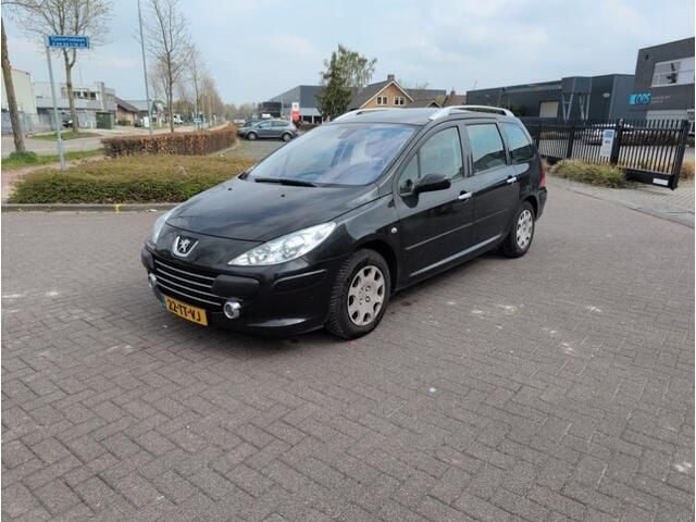 Zwart Gebruikt 2007 Peugeot 307 Premium Stationwagen | € 1.750 (Eerlijke prijs) - Afbeelding 1/4