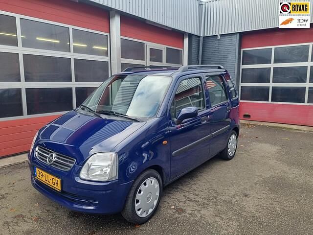 Blauw Occasion 2003 Opel Agila Comfort Hatchback | € 2.500 - Afbeelding 1/4