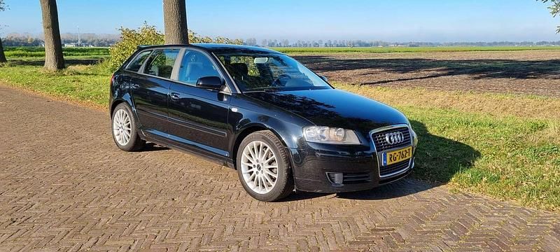 Zwart Gebruikt 2008 Audi A3 Hatchback | € 5.000 (Eerlijke prijs) - Afbeelding 1/4