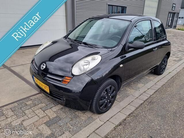 Zwart Gebruikt 2005 Nissan Micra Pure Hatchback | € 1.750 (Eerlijke prijs) - Afbeelding 1/4