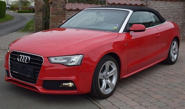 Rood Gebruikt 2015 Audi A5 Cabriolet S-Line Cabriolet | € 22.950 (Eerlijke prijs) - Afbeelding 1/4