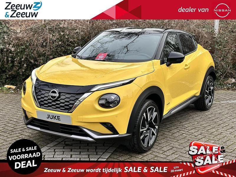 Nieuw Nissan Juke 143 PK (105 kW) 2025 Geel SUV