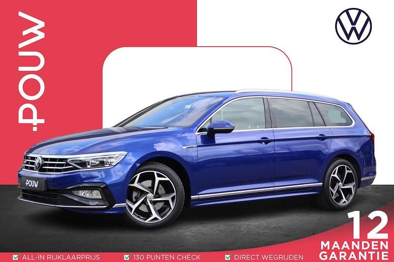 Blauw Gebruikt 2021 VW Passat Business+ Stationwagen | € 29.950 (Iets duurder) - Afbeelding 1/4