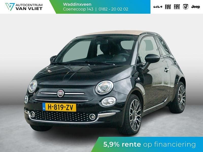 Zwart Gebruikt 2020 Fiat 500C Star Cabriolet | € 14.889 (Eerlijke prijs) - Afbeelding 1/4