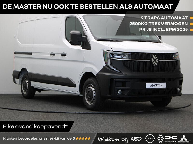 Wit Nieuw 2025 Renault Master Van | € 52.472 (Iets duurder) - Afbeelding 1/3