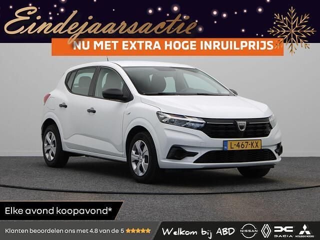 Wit Gebruikt 2021 Dacia Sandero Essentiel Hatchback | € 10.445 (Goede deal) - Afbeelding 1/3