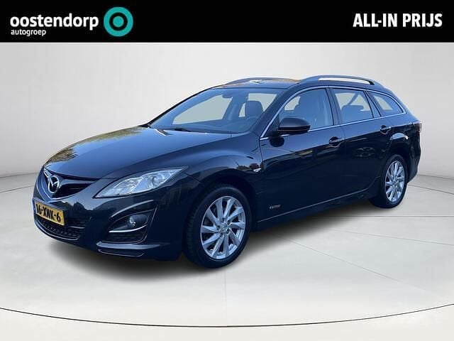 Zwart (metallic) Gebruikt 2012 Mazda 6 Stationwagen | € 12.950 - Afbeelding 1/4