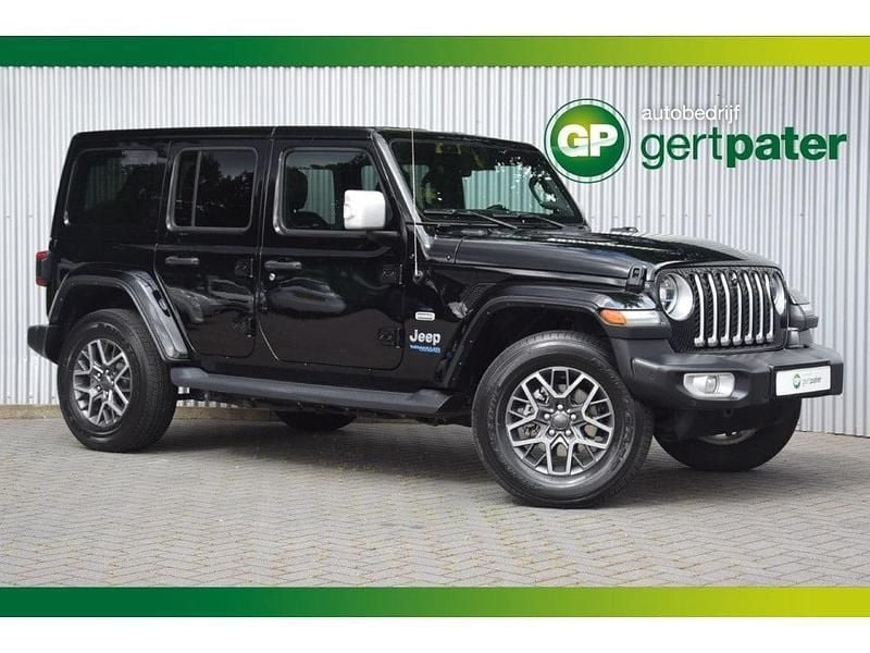 Zwart Gebruikt 2022 Jeep Wrangler Unlimited Sahara SUV | € 59.900 (Super prijs) - Afbeelding 1/3