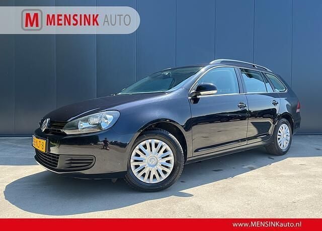 Zwart, metallic lak Gebruikt 2010 VW Golf VI Trendline Stationwagen | € 2.900 (Goede deal) - Afbeelding 1/4