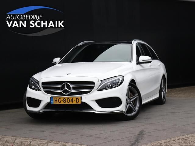 Occasion Mercedes C200 AMG line 184 PK (135 kW) 2015 Wit Stationwagen