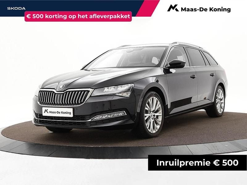 Zwart Gebruikt 2023 Skoda Superb Business Line Stationwagen | € 28.390 (Goede deal) - Afbeelding 1/3