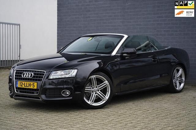 Zwart Gebruikt 2010 Audi A5 Cabriolet S-Line Cabriolet | € 12.950 (Eerlijke prijs) - Afbeelding 1/4