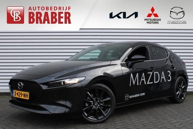 Zwart Gebruikt 2024 Mazda 3 Homura-Line Hatchback | € 34.700 - Afbeelding 1/4