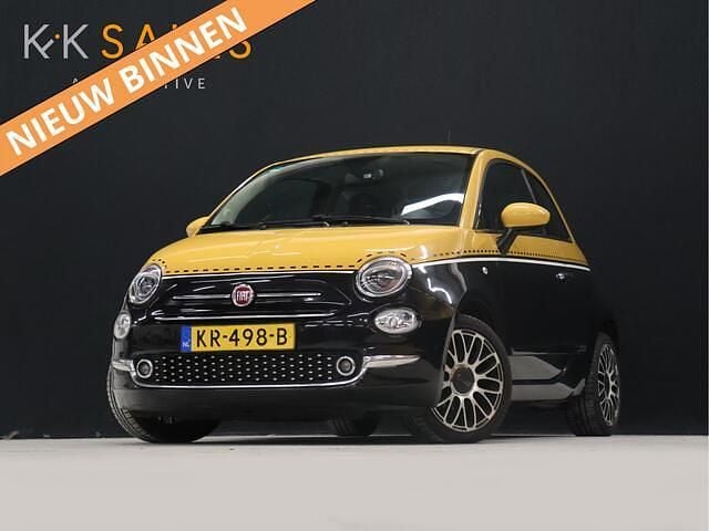 Zwart Gebruikt 2016 Fiat 500 Lounge Hatchback | € 6.940 (Goede deal) - Afbeelding 1/4