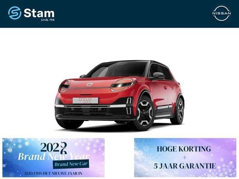 Rebel red (rood metallic) Nieuw 2026 Nissan Micra Evolve | € 37.210 (Eerlijke prijs) - Afbeelding 1/4