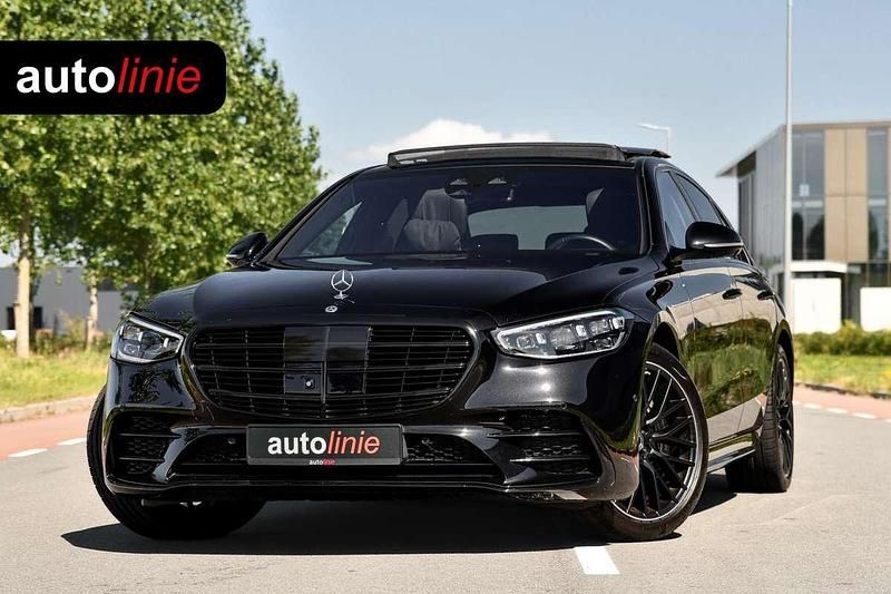 Zwart, metallic lak Gebruikt 2023 Mercedes S450 AMG line Sedan | € 99.750 (Goede deal) - Afbeelding 1/2