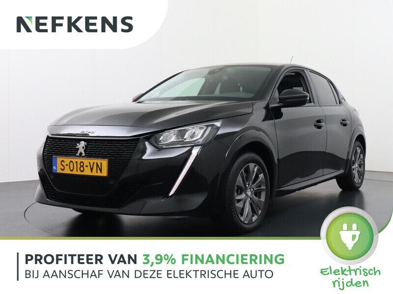 Zwart Gebruikt 2023 Peugeot e-208 Allure Hatchback | € 21.700 (Eerlijke prijs) - Afbeelding 1/3