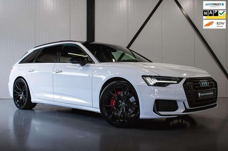 Wit Gebruikt 2021 Audi A6 S-Line Stationwagen | € 36.950 (Eerlijke prijs) - Afbeelding 1/4